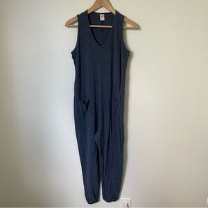 Smash + Tess Navy Sleeveless Romper Jumpsuit with Pockets